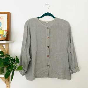 Vintage Boxy Button Up Top